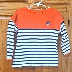 Petite Bateau longsleeves striped  top for a child. Size 5